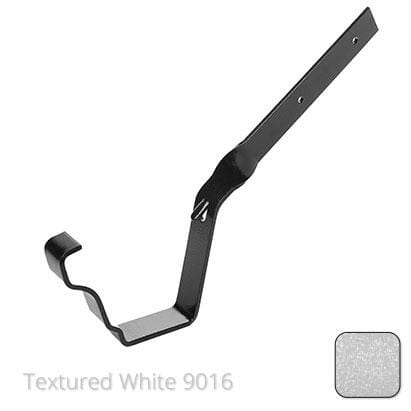125x100 (5"x 4") Moulded Ogee Aluminium Side Fix Rafter Bracket - Textured Traffic White RAL 9016 - Trade Warehouse
