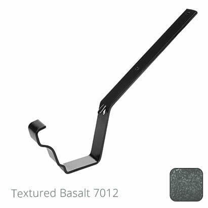 125x100 (5"x 4") Moulded Ogee Aluminium Top Fix Rafter Bracket - Textured Basalt Grey RAL 7012 - Trade Warehouse
