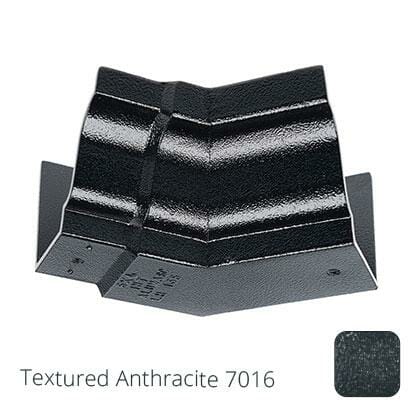 125x100 (5"x 4") Moulded Ogee Cast Aluminium 135 Degree Internal Angle - Textured Anthracite Grey RAL 7016 - Trade Warehouse