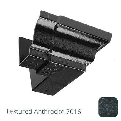 125x100 (5"x 4") Moulded Ogee Cast Aluminium 90 Degree External Angle - Textured Anthracite Grey RAL 7016 - Trade Warehouse