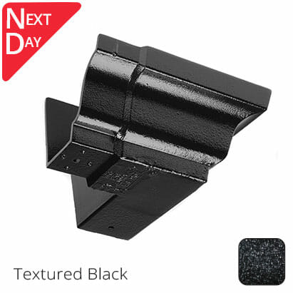 125x100 (5"x 4") Moulded Ogee Cast Aluminium 90 Degree External Angle - Textured Black - Trade Warehouse