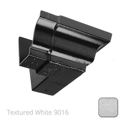125x100 (5"x 4") Moulded Ogee Cast Aluminium 90 Degree External Angle - Textured Traffic White RAL 9016 - Trade Warehouse