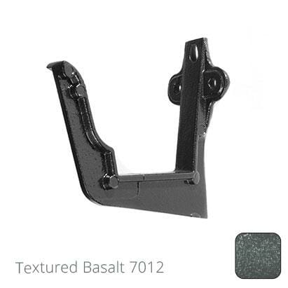 125x100 (5"x 4") Moulded Ogee Cast Aluminium Fascia Bracket - Textured Basalt Grey RAL 7012 - Trade Warehouse