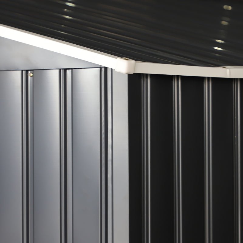 13 x 11ft Corrugated Metal Garden Storage Shed - Trade Warehouse