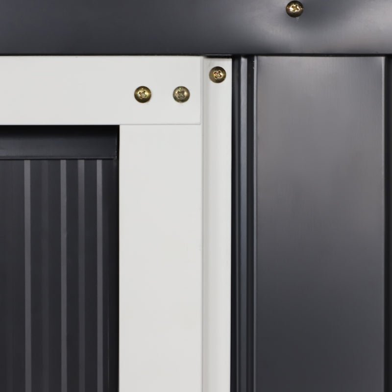 13 x 11ft Corrugated Metal Garden Storage Shed - Trade Warehouse