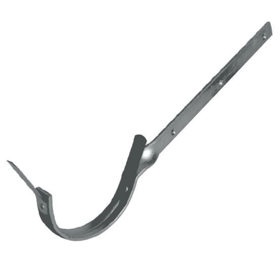 150mm Half Round Anthracite Grey Galvanised Steel Side Fix Rafter Bracket - Trade Warehouse