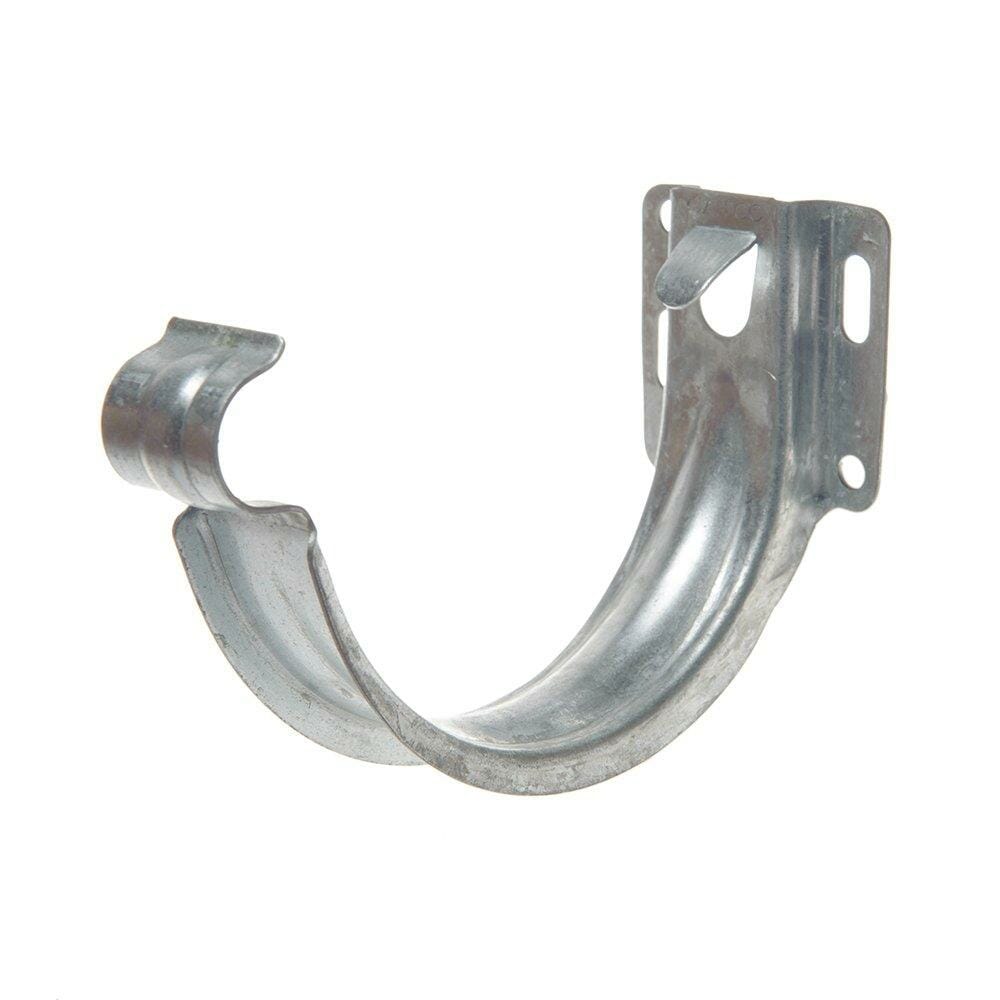 150mm Half Round Galvanised Steel Short-back Fascia Bracket - Trade Warehouse