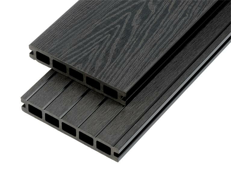 2.4m Woodgrain Effect Hollow Domestic Grade Composite Decking Board - Trade Warehouse