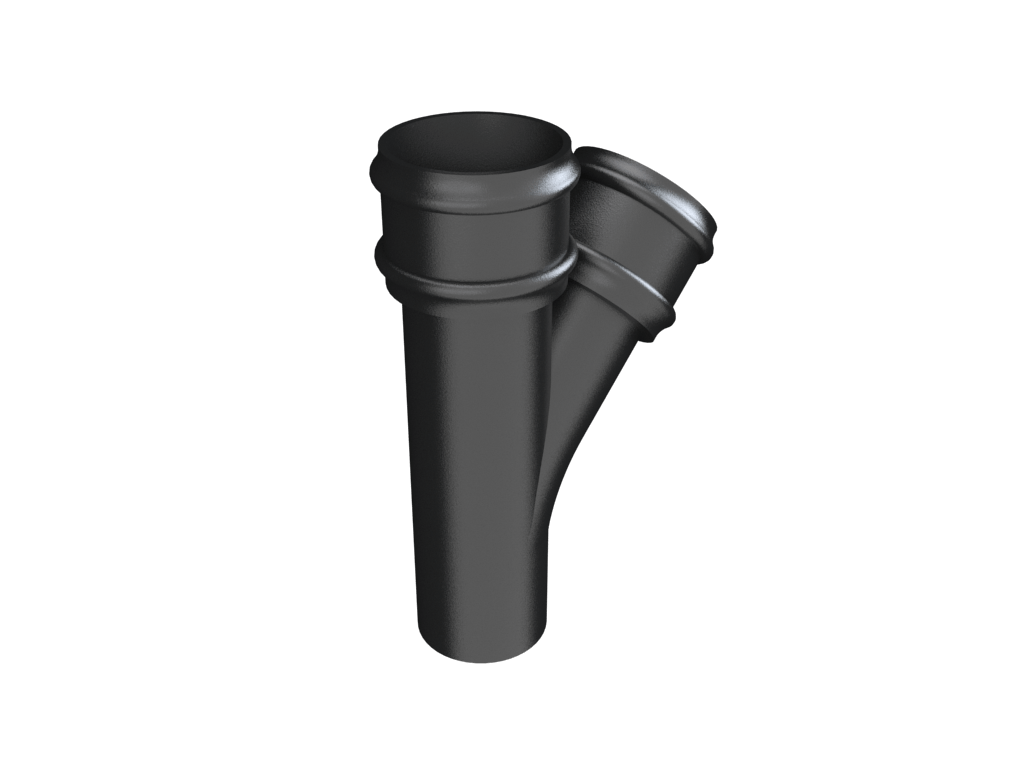 2.5" Round Uneared 135 Degree Branch Painted - Trade Warehouse