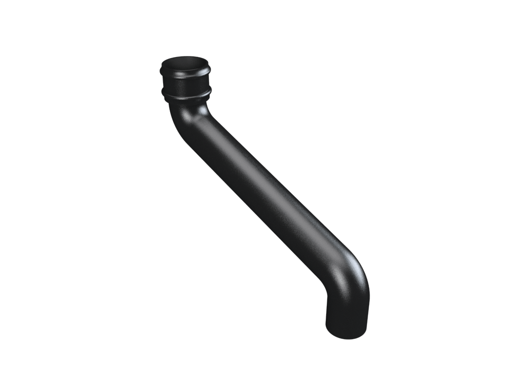 2.5" Round Uneared Offset 18" Projection Painted - Trade Warehouse