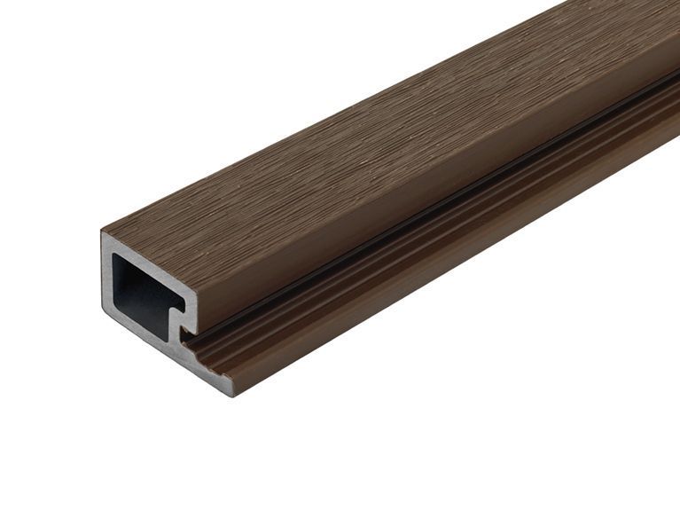 2.5m Composite Slatted Wall Cladding Single Start Profile Trim - Trade Warehouse