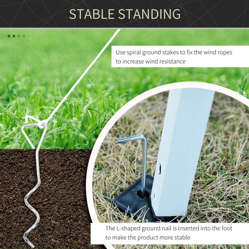 3m x 3m Pop Up Gazebo With Height Adjustable Mesh Screen House