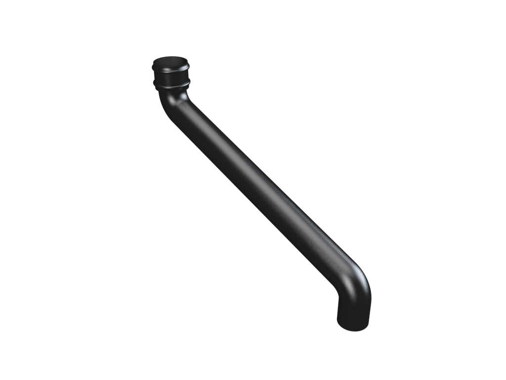 3" Round Uneared Offset 27" Projection Painted - Trade Warehouse