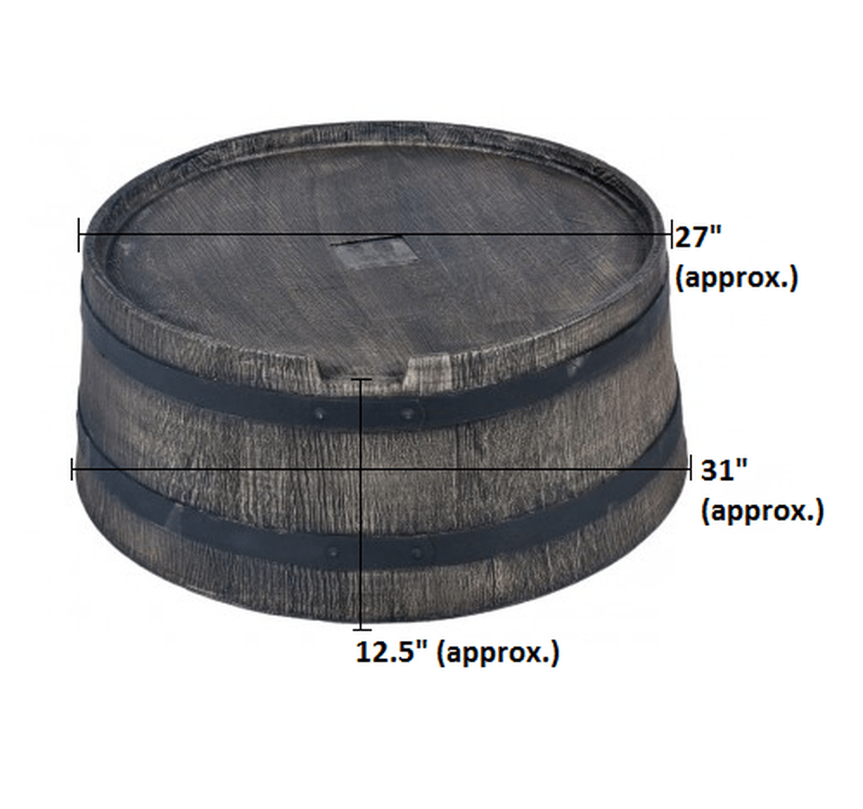 350 Litre Water Butt Stand - Wood Effect - Trade Warehouse