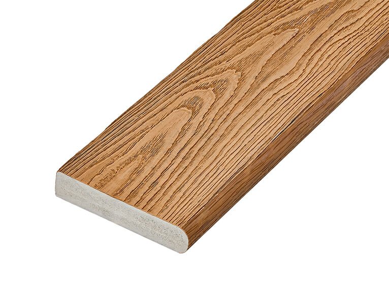 3.6m Premium Woodgrain Effect Bullnose Board Capstock PVC-ASA - Trade Warehouse