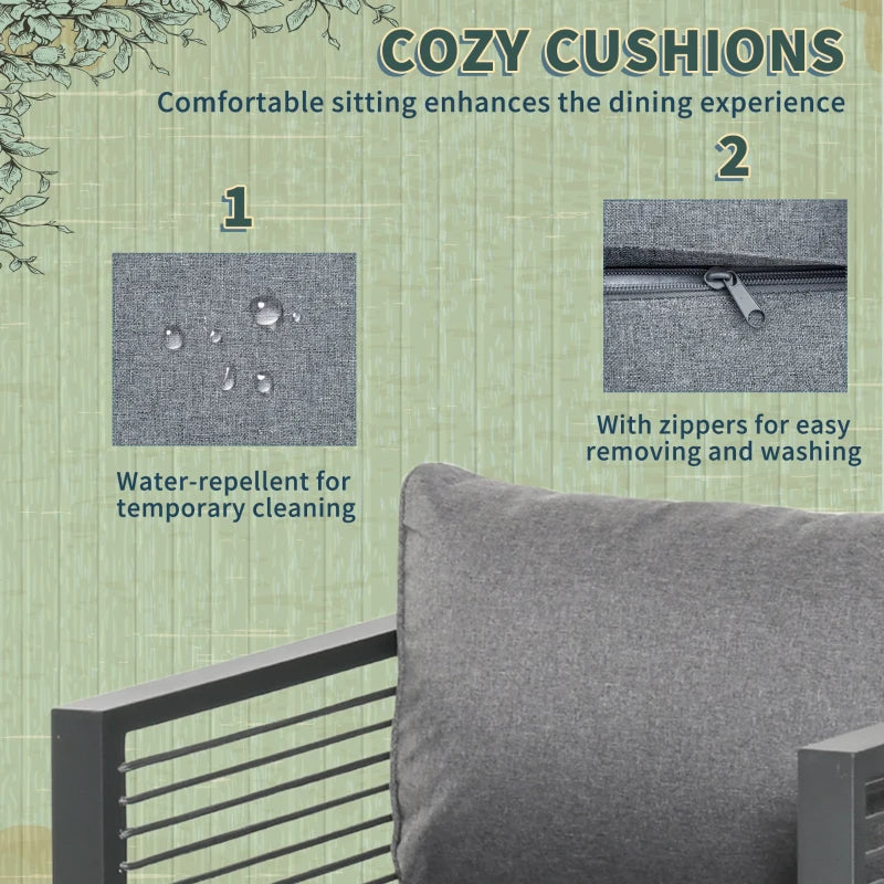 8 Seater Aluminium Outdoor Dining Set