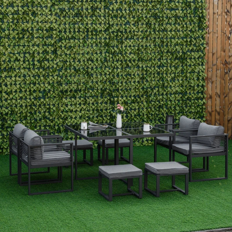 8 Seater Aluminium Outdoor Dining Set