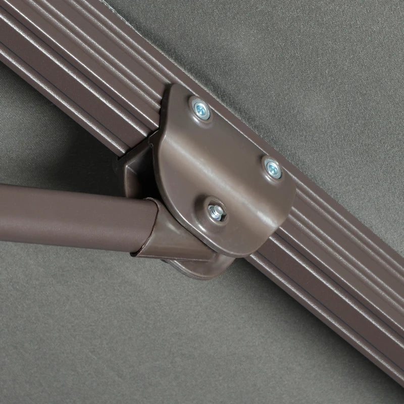 Dark Grey 3m 360° Rotation Parasol Shade