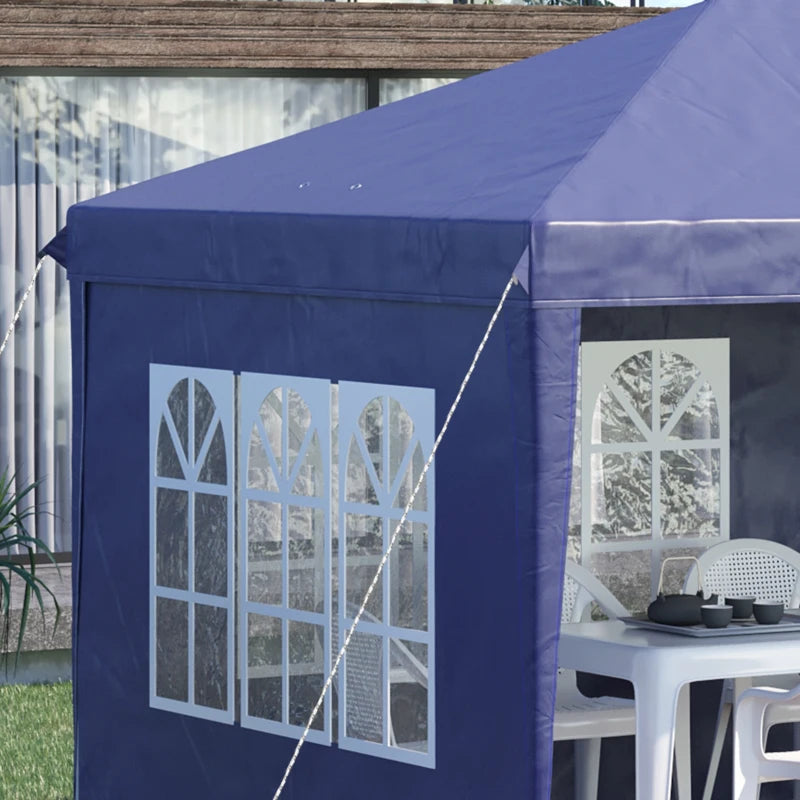 3m x 6m Blue Pop Up Gazebo