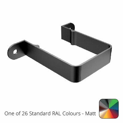 76mm Swaged Aluminium Square STAND OFF PIPE CLIP 30MM PPC - One of 26 Standard Matt RAL colours TBC