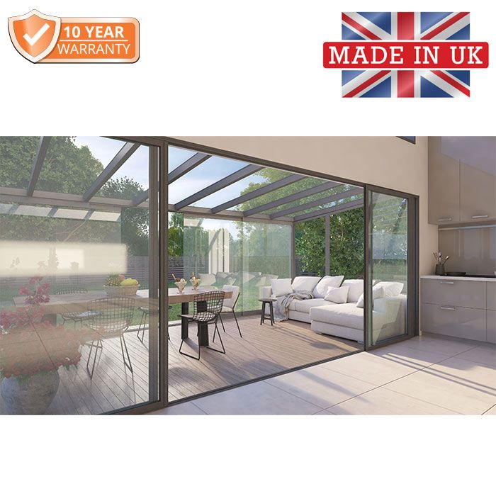 3X3M Aluminium Garden Room - Anthracite Grey - Trade Warehouse