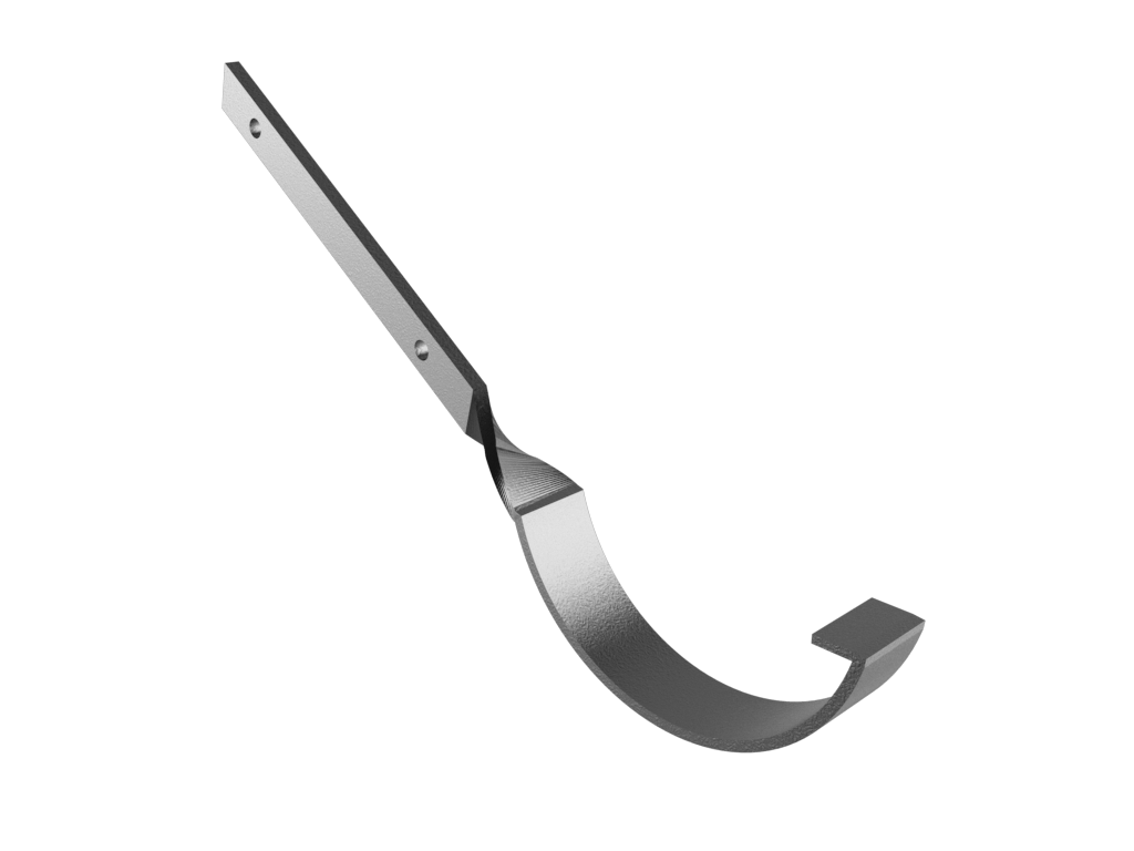 4" Plain Half Round Gutter Side Fix Rafter Bracket Painted - Trade Warehouse
