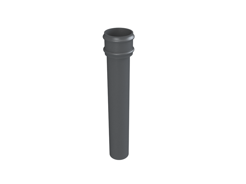 4" Round Uneared Downpipe x 6ft Primed - Trade Warehouse