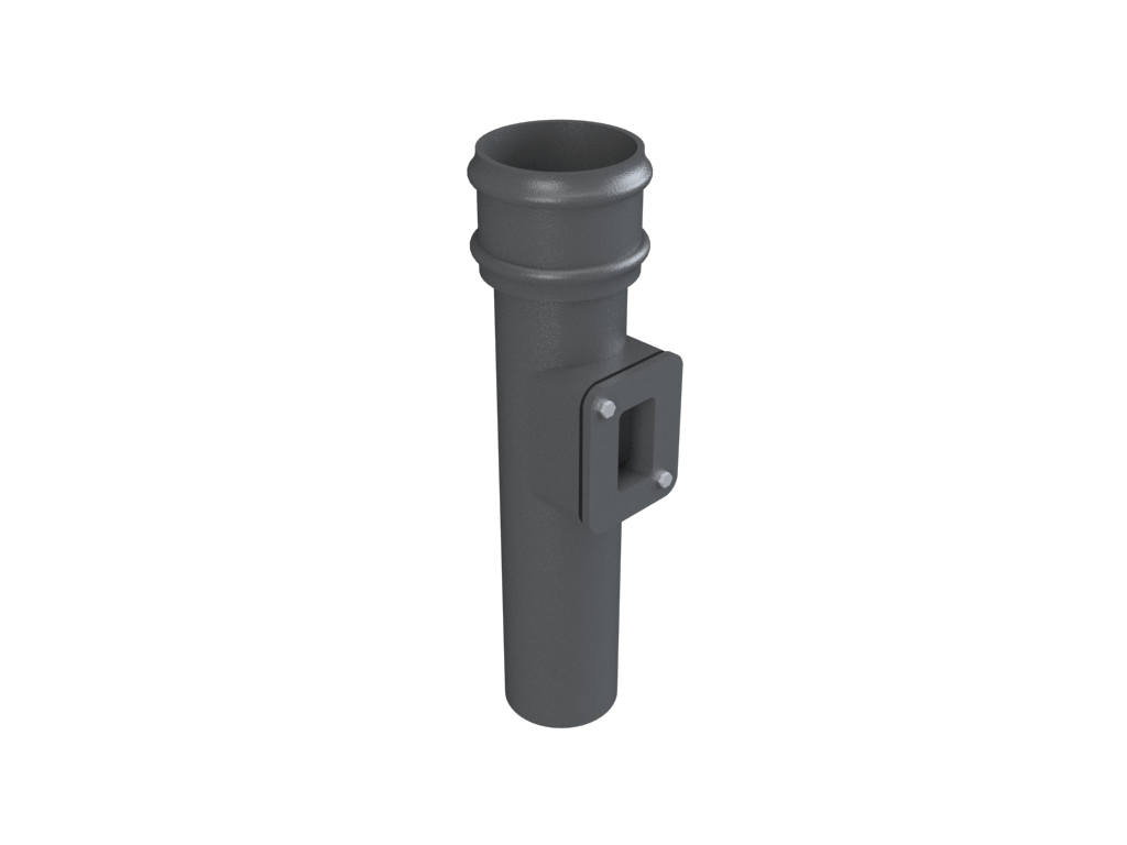 4" Round Uneared Inspection Pipe Primed - Trade Warehouse