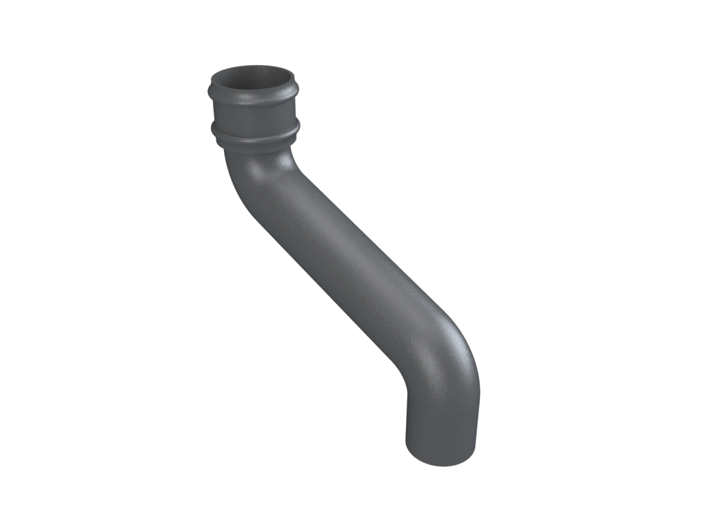 4" Round Uneared Offset 12" Projection Primed - Trade Warehouse