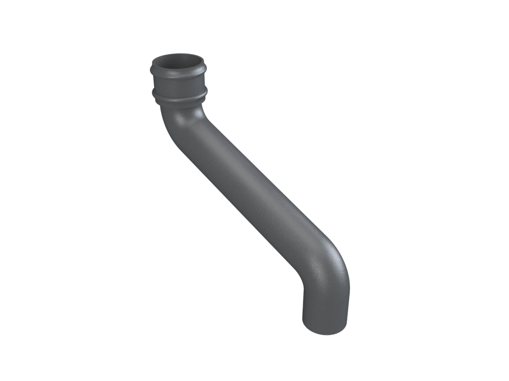 4" Round Uneared Offset 15" Projection Primed - Trade Warehouse