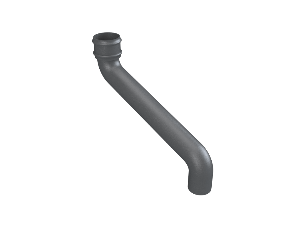 4" Round Uneared Offset 18" Projection Primed - Trade Warehouse