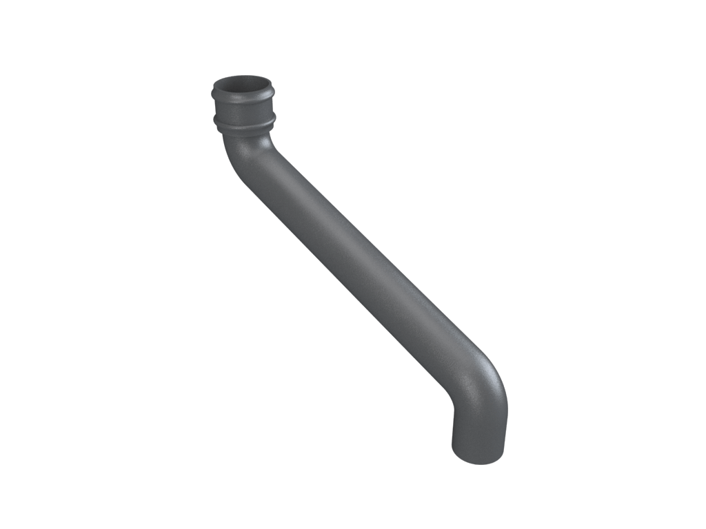 4" Round Uneared Offset 21" Projection Primed - Trade Warehouse