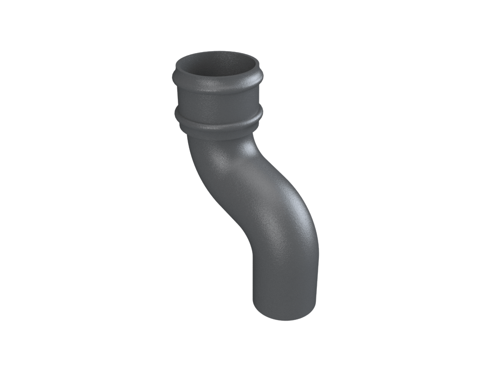 4" Round Uneared Offset 4.5" Projection Primed - Trade Warehouse