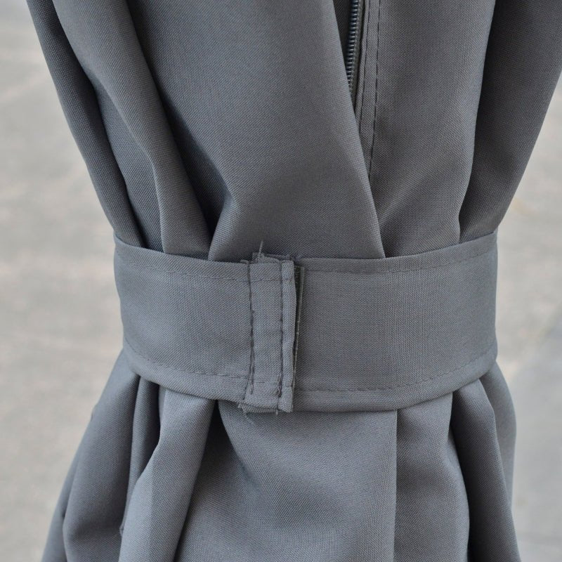 4 x 3m Grey Aluminium Garden Pergola: Outdoor Hardtop Gazebo with Polycarbonate Roof, Sun Shade Shelter, and Curtains - Trade Warehouse