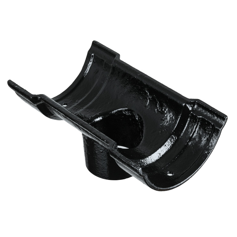 4.5" Beaded Half Round Gutter Running Outlet 3" Painted - Trade Warehouse