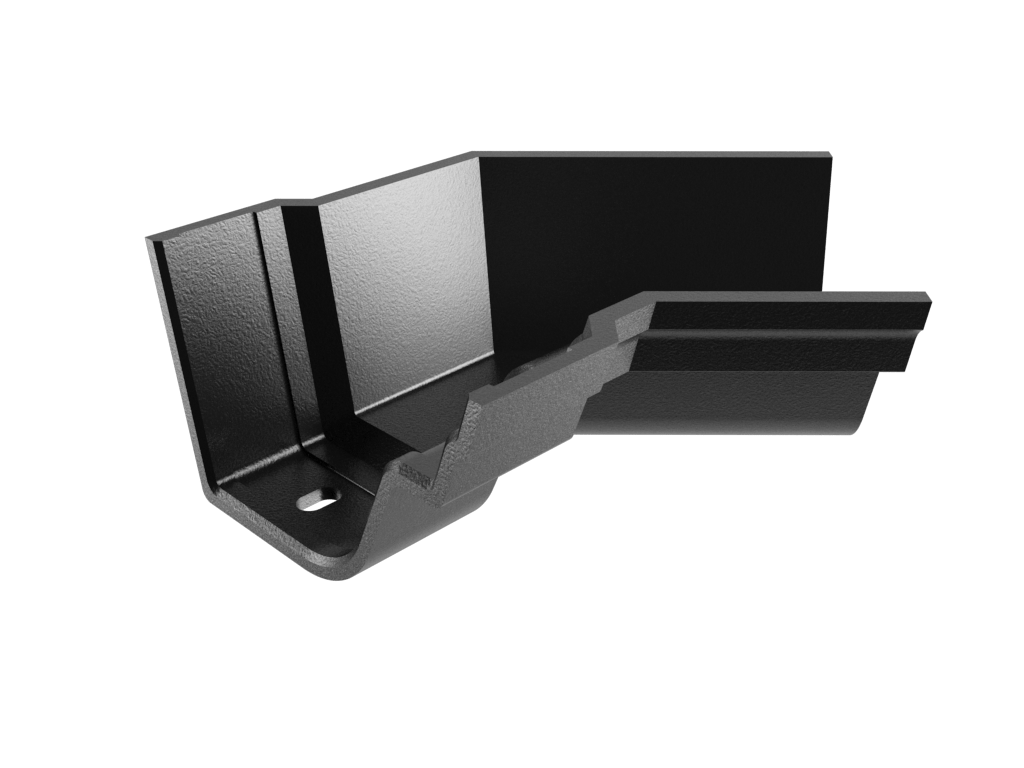 4.5" Notts Pattern Ogee Gutter 135 Degree Internal Angle Painted - Trade Warehouse