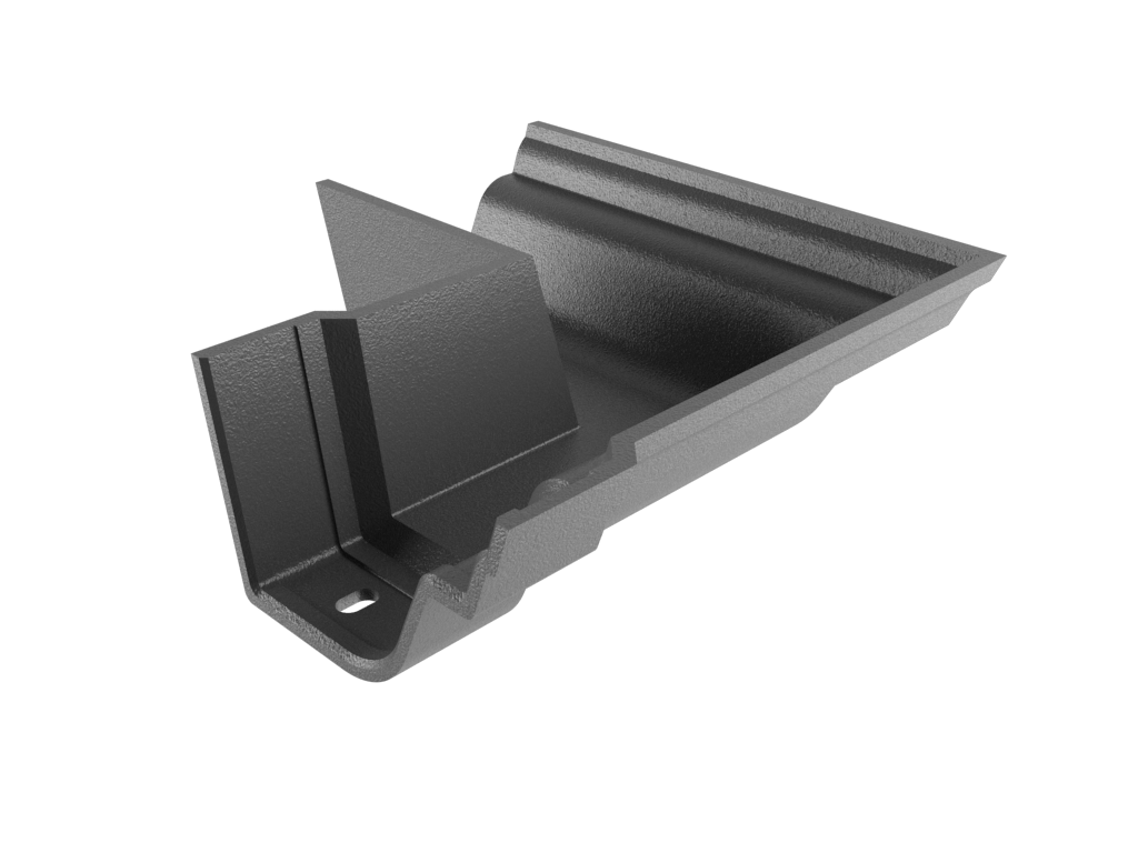 4.5" Notts Pattern Ogee Gutter 90 Degree External Angle Primed - Trade Warehouse