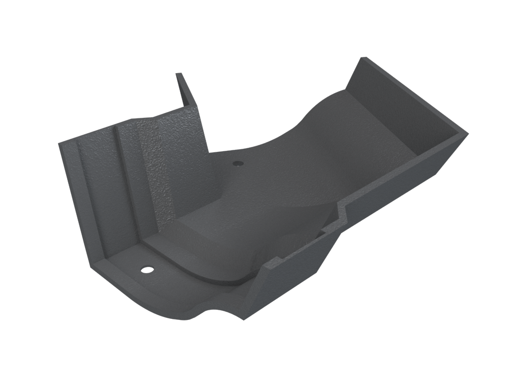 4.5" Victorian Ogee Gutter 120 Degree External Angle Primed - Trade Warehouse