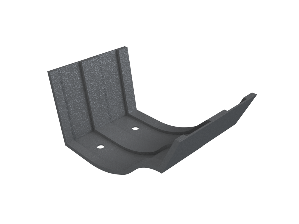 4.5" Victorian Ogee Gutter Union Connector Primed - Trade Warehouse