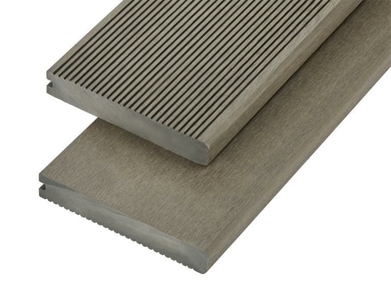 4m Solid Commercial Grade Bullnose Composite Decking Board - Trade Warehouse