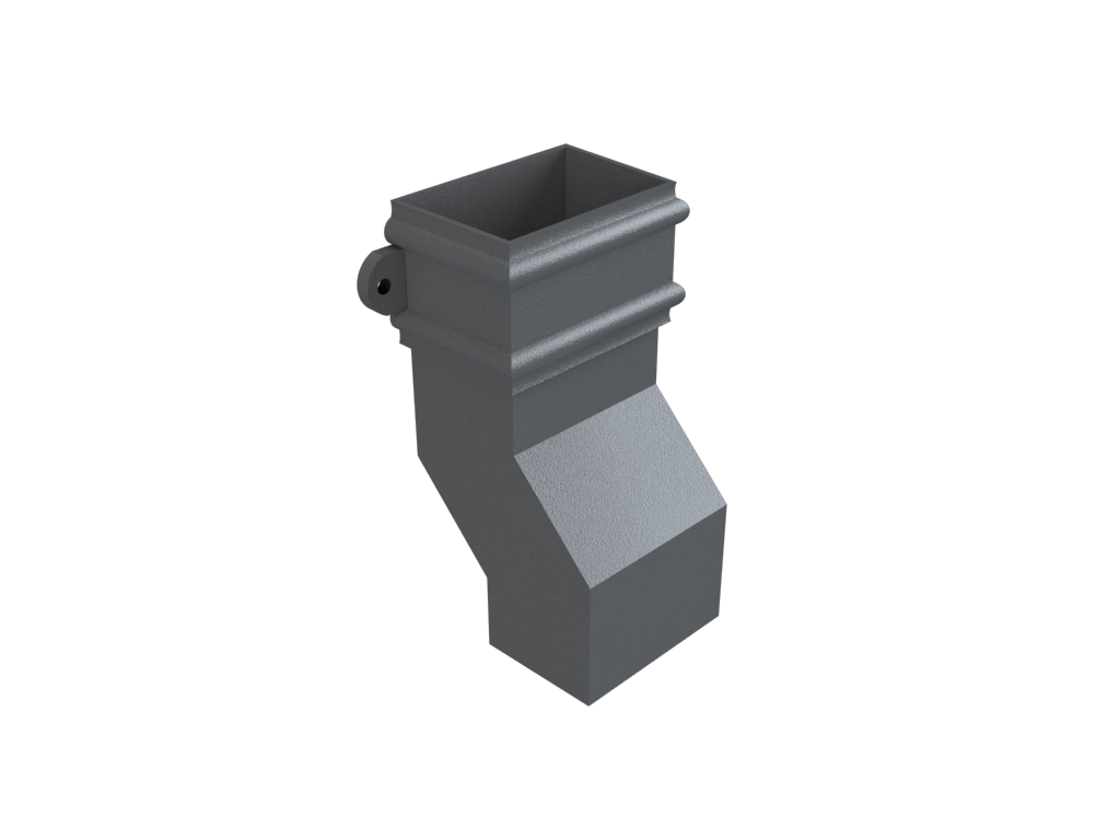 4x3" Rectangular Eared 135 Degree Plinth Offset 2.5" Projection Primed - Trade Warehouse