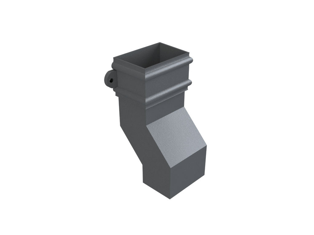 4x3" Rectangular Eared 135 Degree Plinth Offset 3" Projection Primed - Trade Warehouse