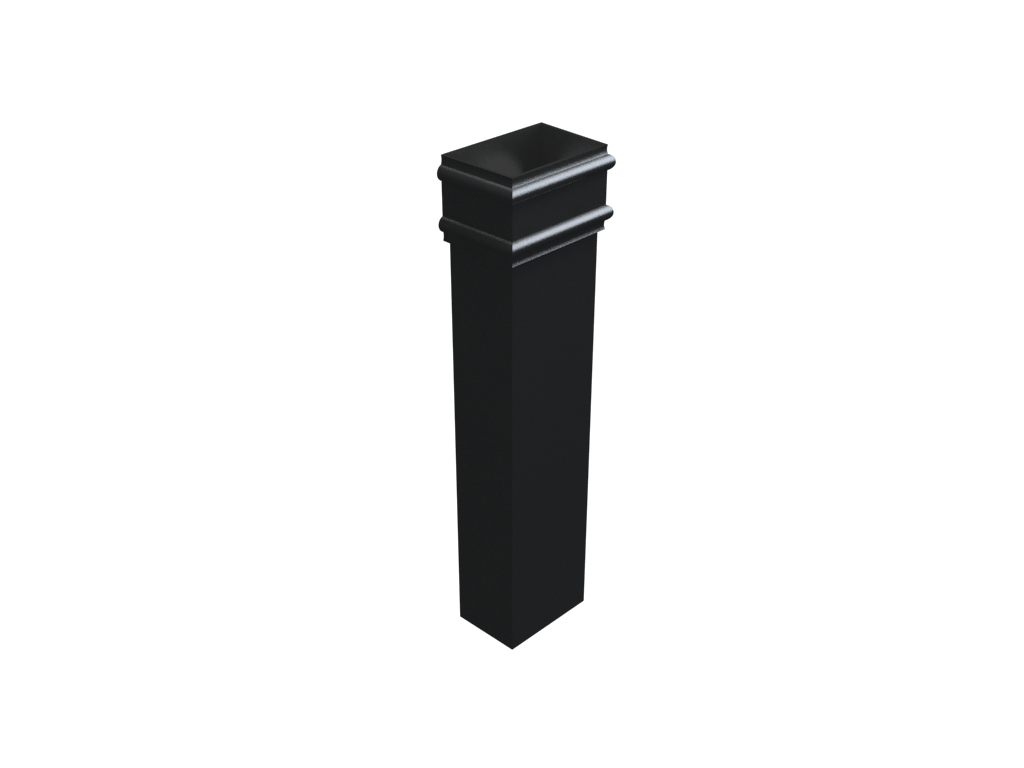 4x3" Rectangular Uneared Downpipe x 3ft Painted - Trade Warehouse