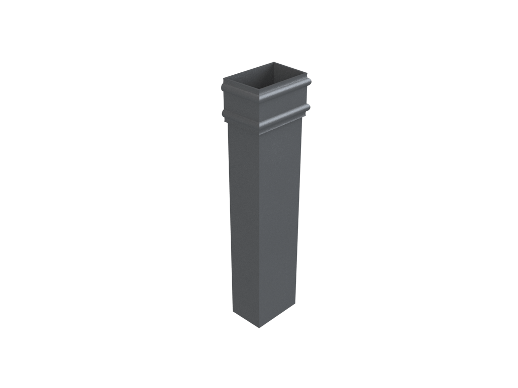 4x3" Rectangular Uneared Downpipe x 3ft Primed - Trade Warehouse