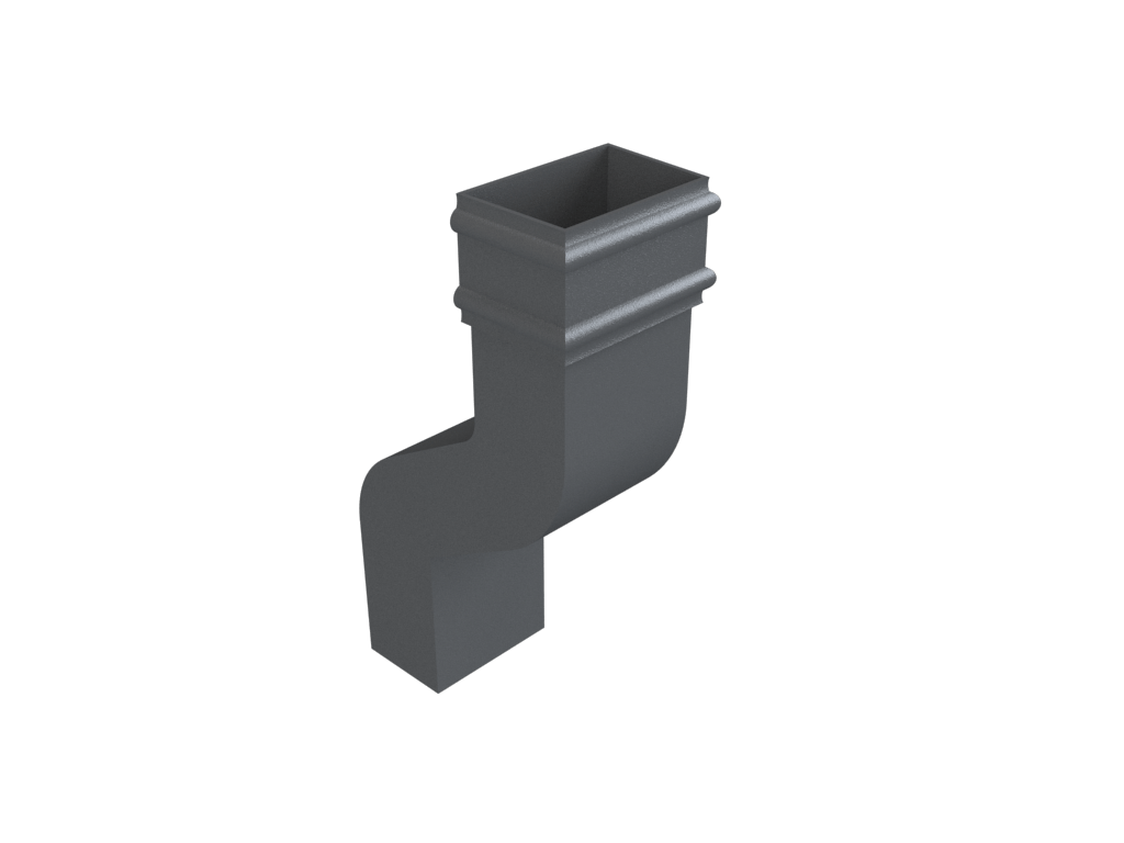 4x3" Rectangular Uneared Offset 6" Projection Primed - Trade Warehouse