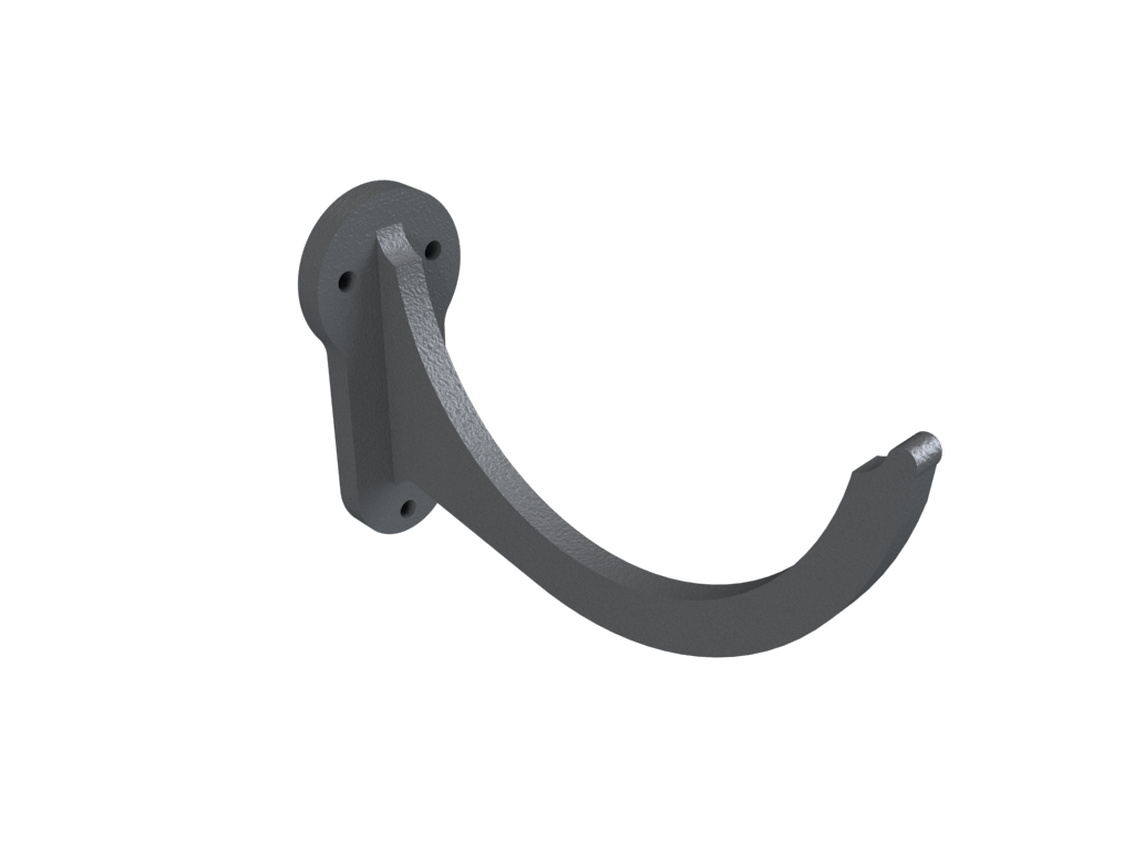 5" Beaded Half Round Gutter Fascia Bracket Primed - Trade Warehouse