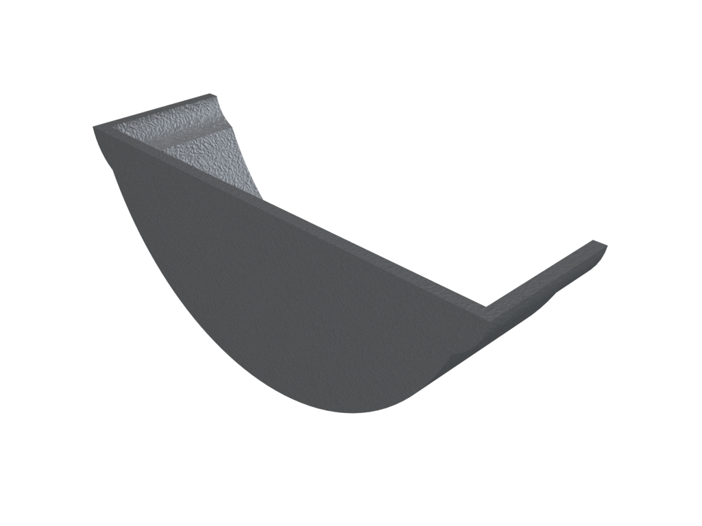 5" Beaded Half Round Gutter Internal Stopend Primed - Trade Warehouse