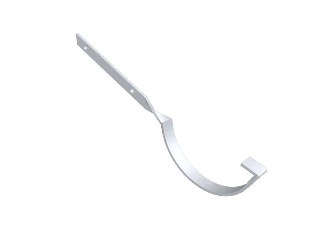 5" Beaded Half Round Gutter Side Fix Rafter Bracket Primed - Trade Warehouse