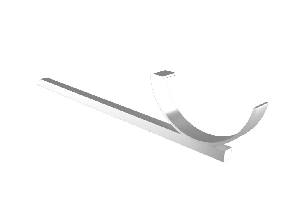 5" Plain Half Round Gutter Drive In Bracket Primed - Trade Warehouse
