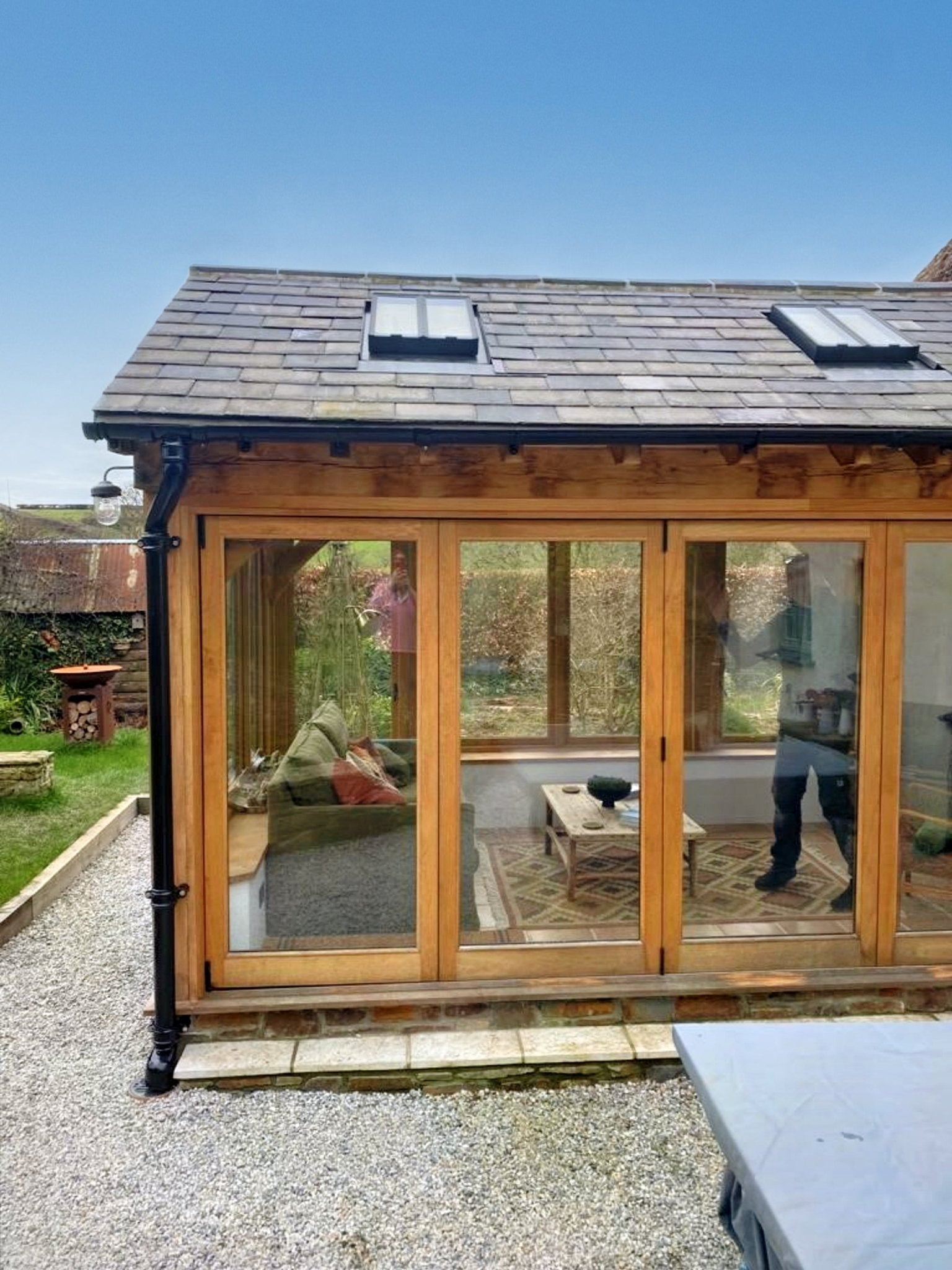 5" Plain Half Round Gutter Running Outlet 3" Painted - Trade Warehouse